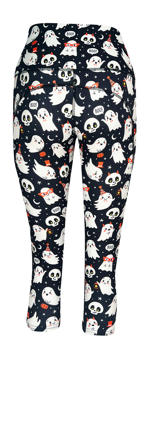 Good Time Ghosts + Pockets-Adult Pocket Leggings