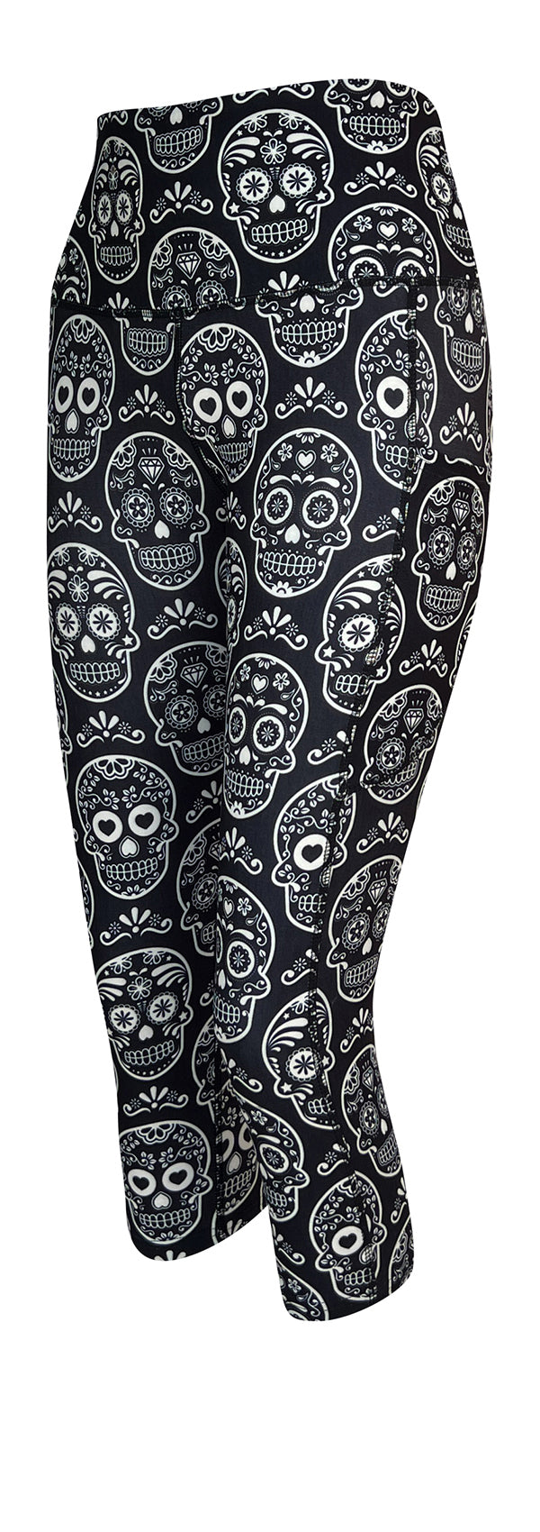 Day Of The Dead + Pockets-Adult Pocket Leggings