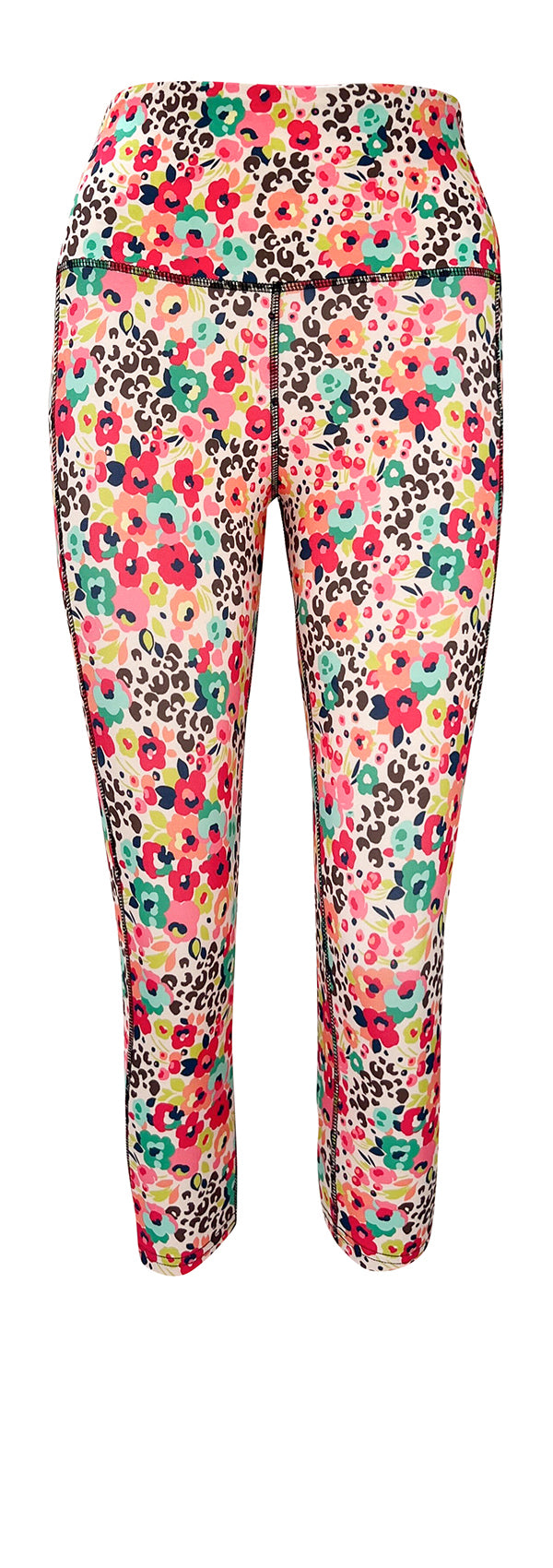 Wildflower Safari + Pockets-Adult Pocket Leggings