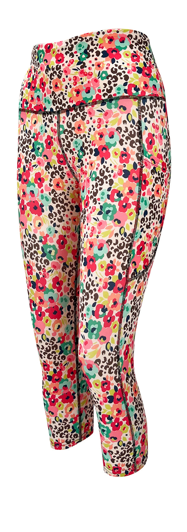 Wildflower Safari + Pockets-Adult Pocket Leggings