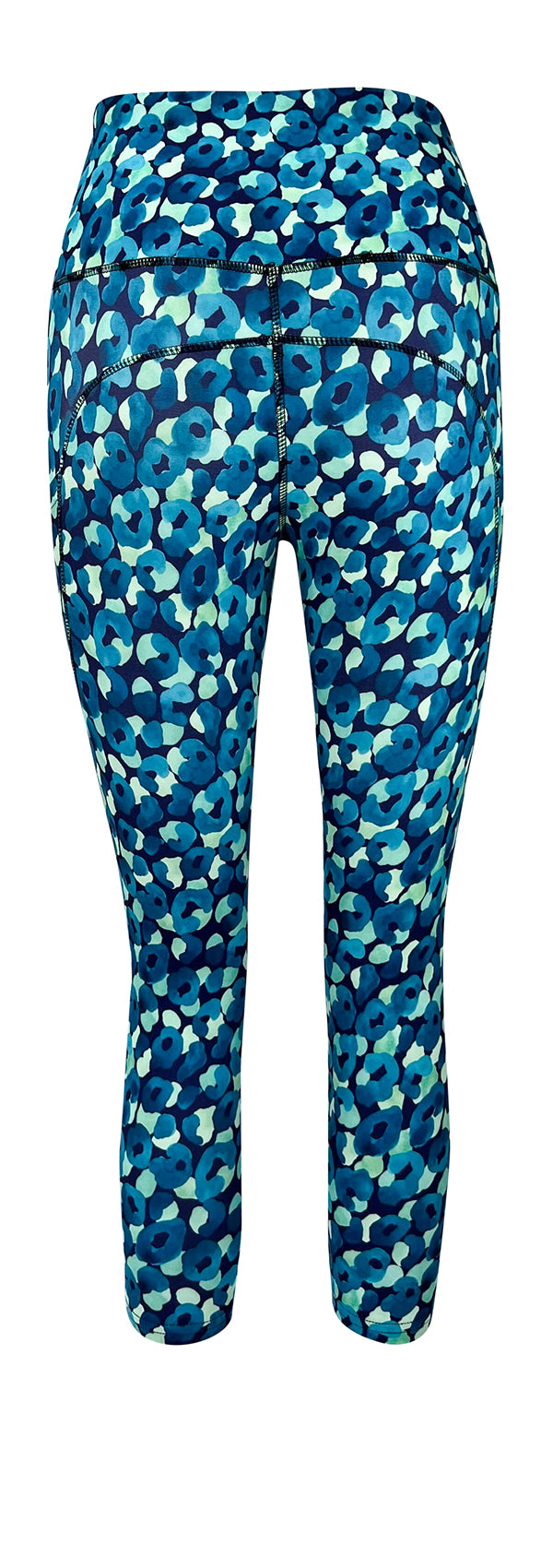 Leopard Lagoon + Pockets-Adult Pocket Leggings