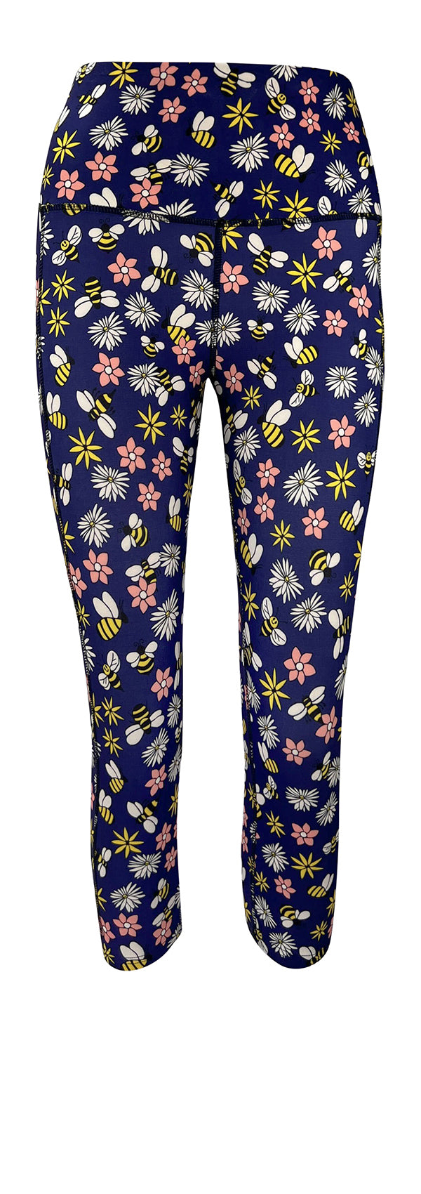 Daisy Bee + Pockets-Adult Pocket Leggings