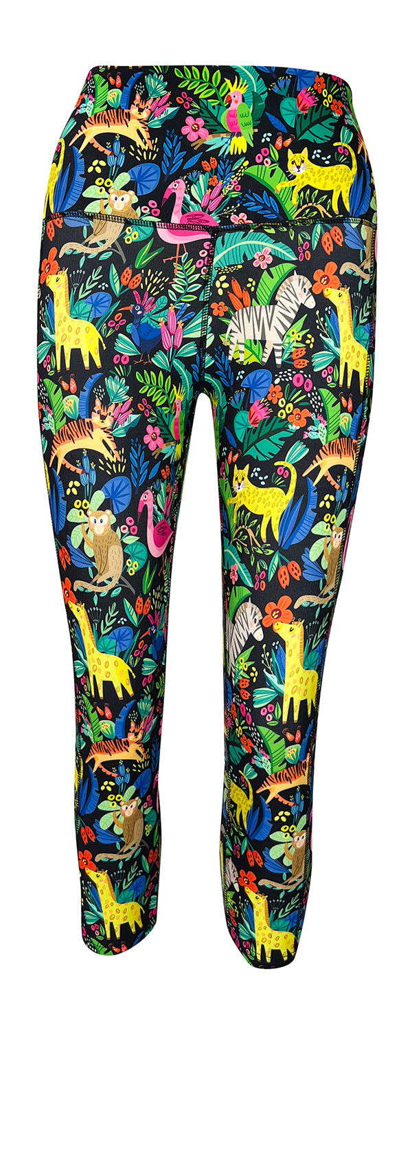 Safari Paradise + Pockets-Adult Pocket Leggings