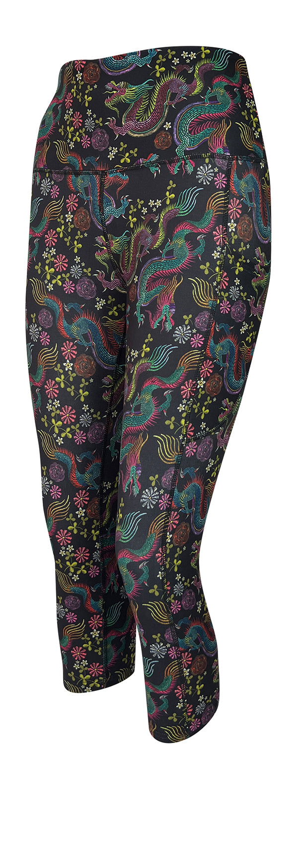 Dragon Fantasia + Pockets-Adult Pocket Leggings