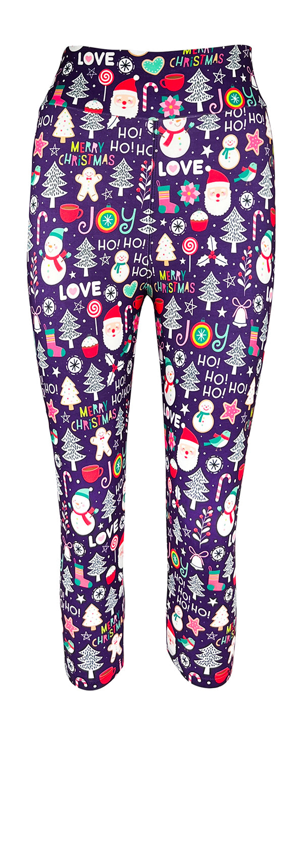 Ho Ho Holiday (Plum)-Adult Leggings