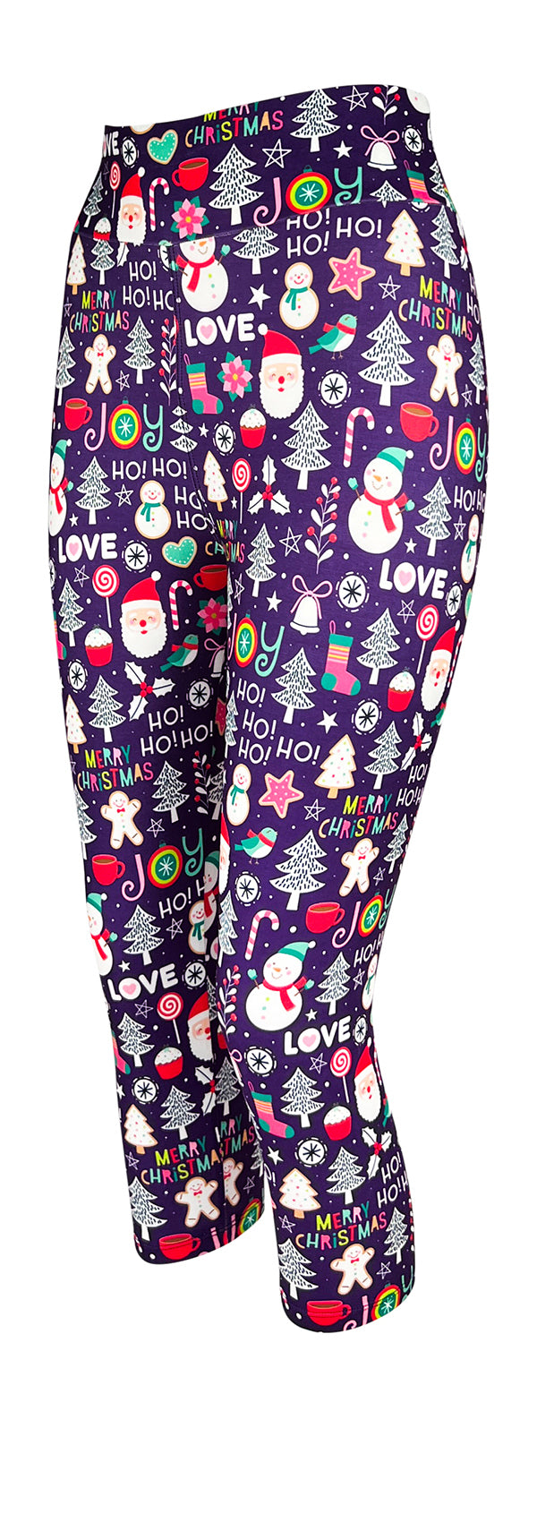 Ho Ho Holiday (Plum)-Adult Leggings