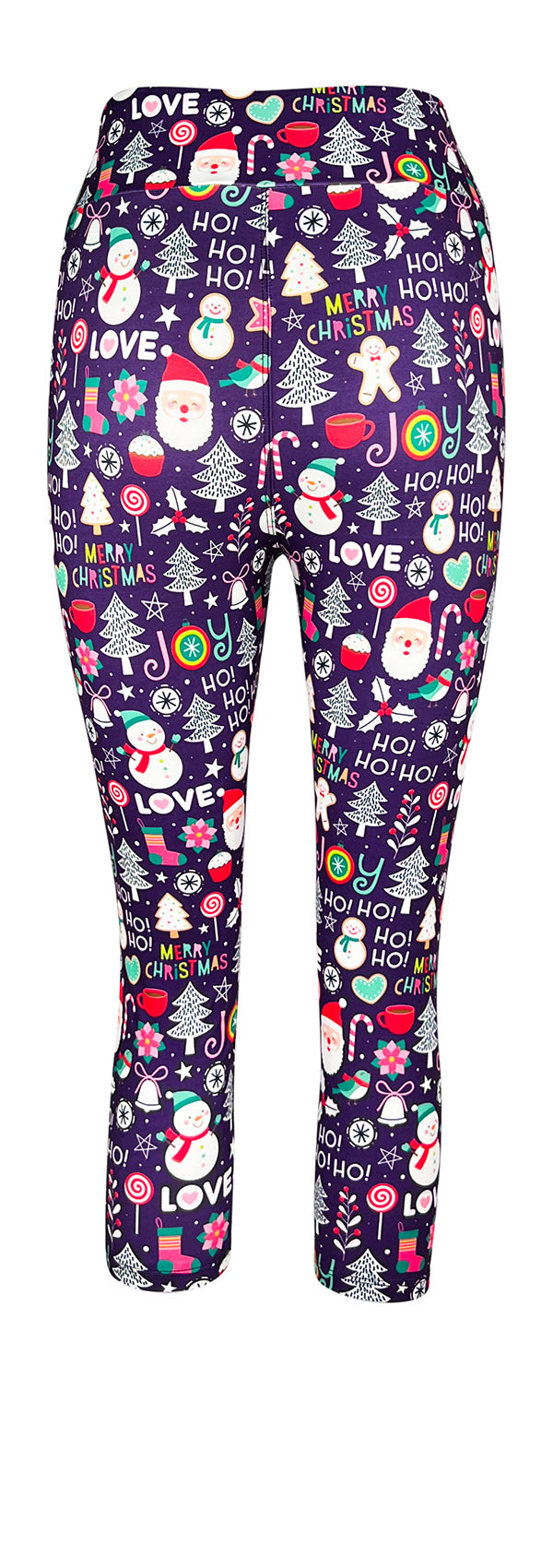 Ho Ho Holiday (Plum)-Adult Leggings