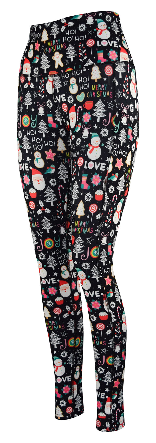 Ho Ho Holiday + Pockets-Adult Pocket Leggings