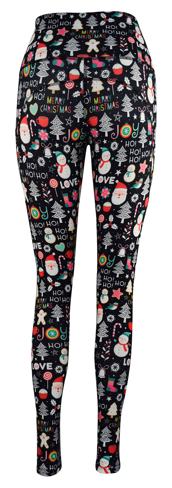 Ho Ho Holiday + Pockets-Adult Pocket Leggings