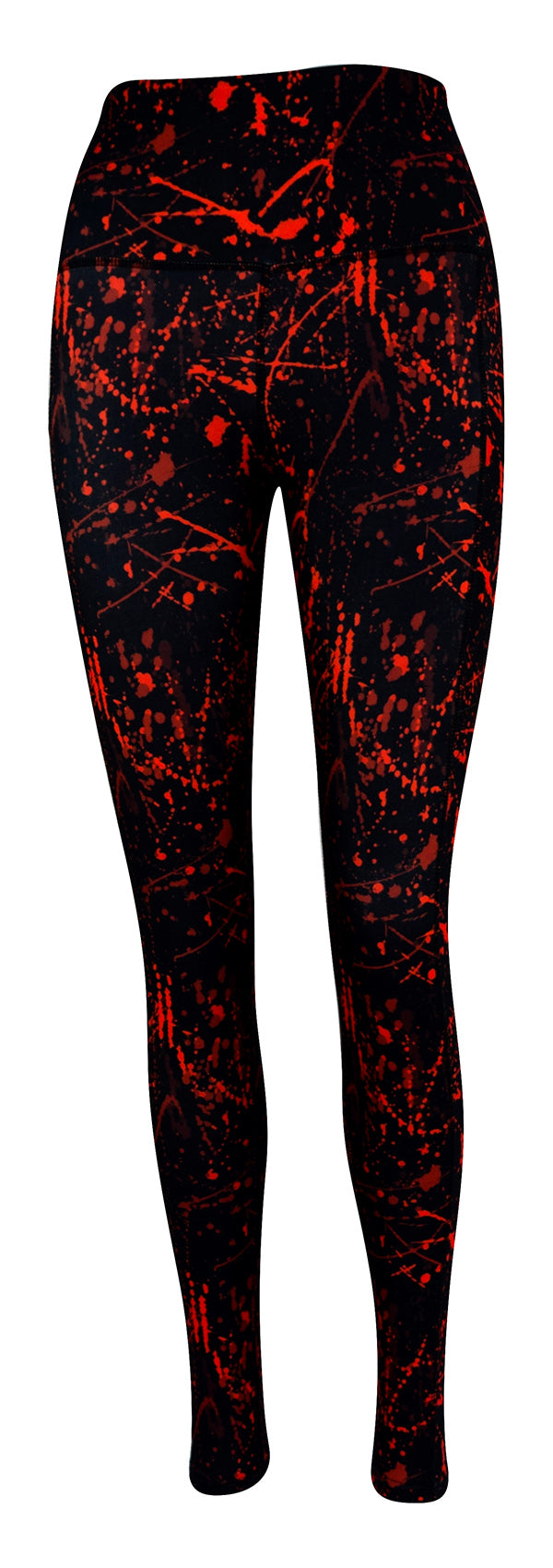 Paint The Town Red + Pockets-Adult Pocket Leggings