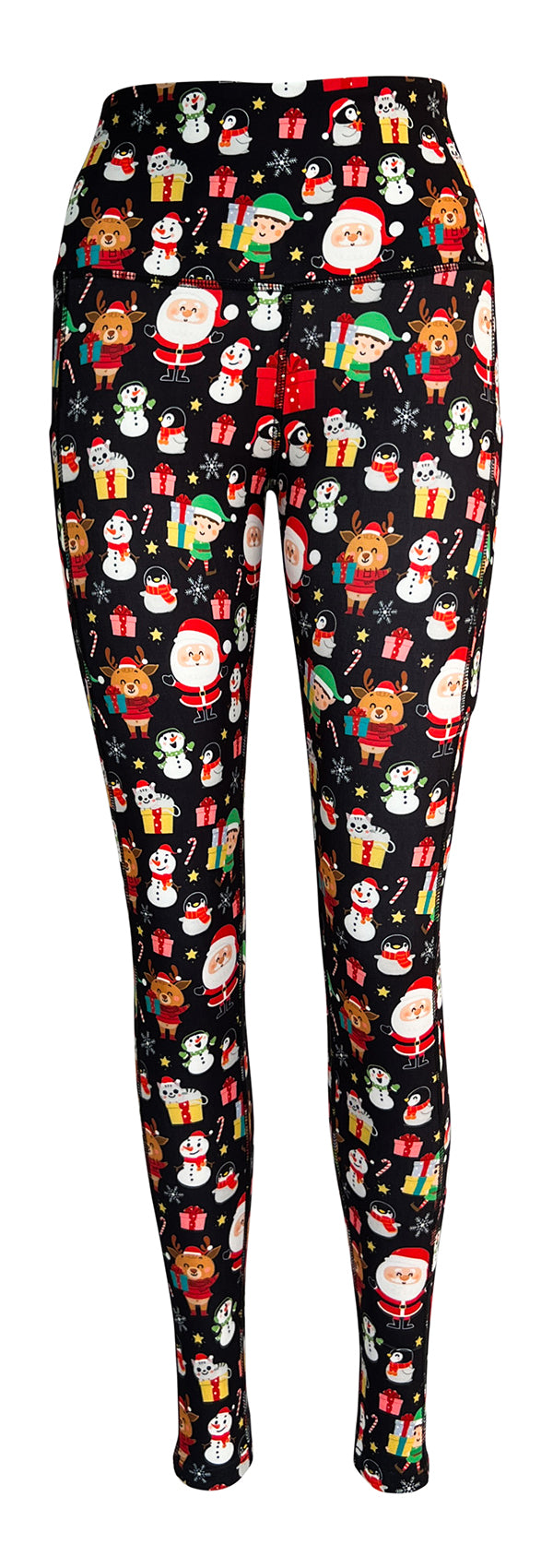 Santa's Little Helpers + Pockets-Adult Pocket Leggings