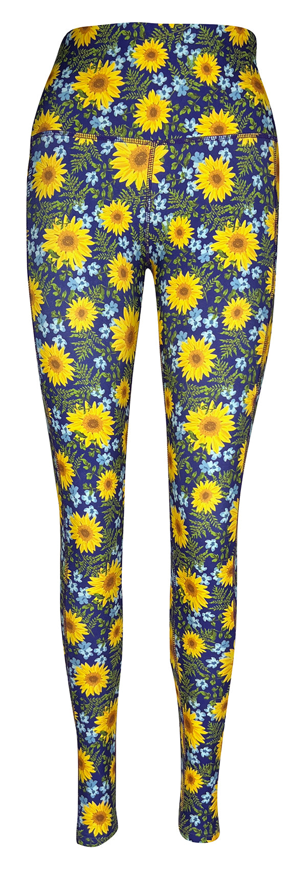 Sunflower Meadow + Pockets-Adult Pocket Leggings