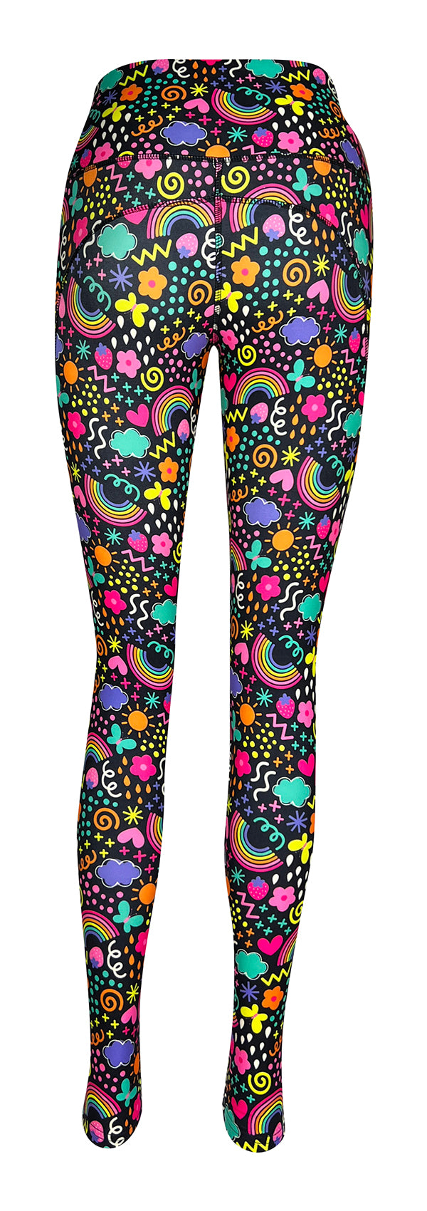 Over The Rainbow + Pockets-Adult Pocket Leggings