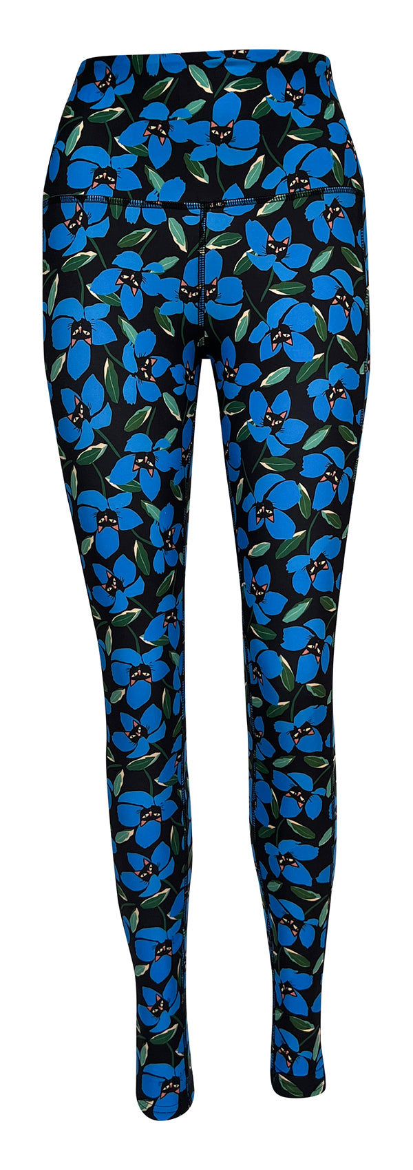 Peekaboo Petals + Pockets-Adult Pocket Leggings