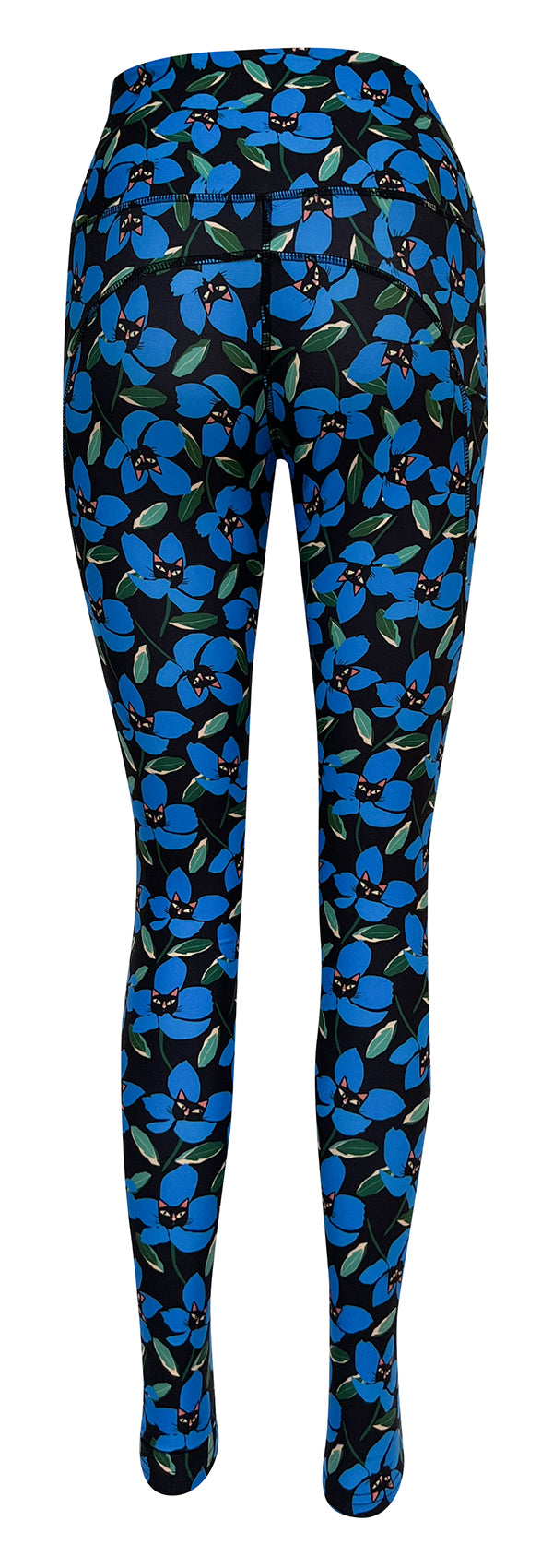 Peekaboo Petals + Pockets-Adult Pocket Leggings