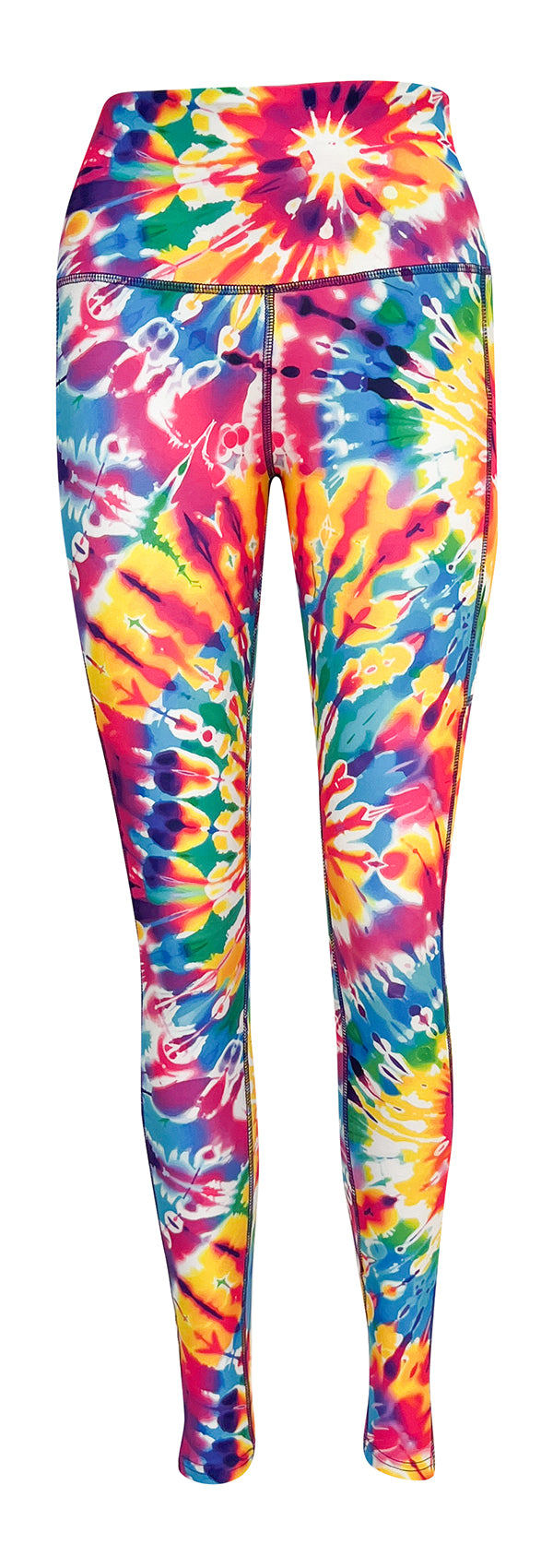 Summer Tie Dye + Pockets-Adult Pocket Leggings