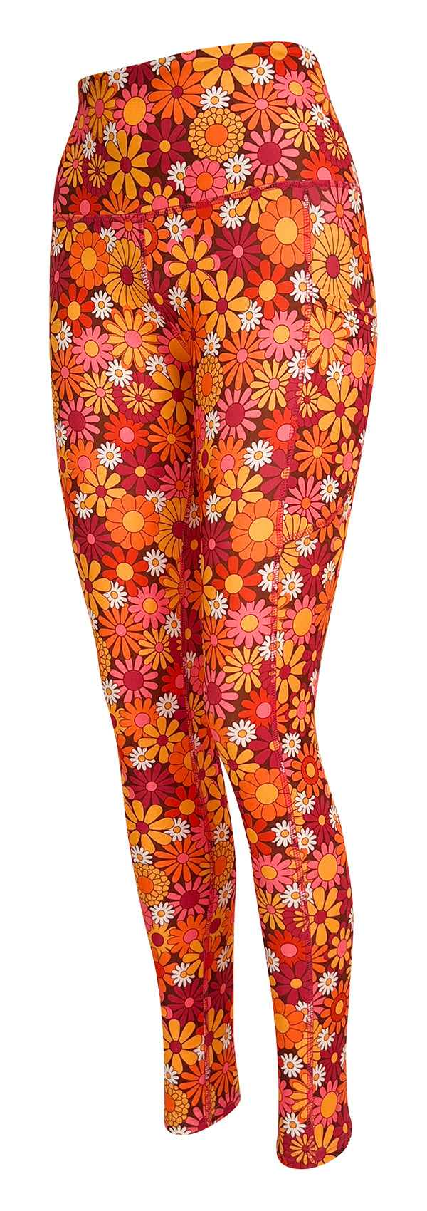 Groovy Garden + Pockets-Adult Pocket Leggings