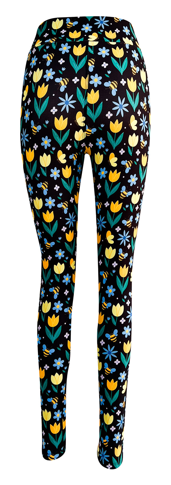 Bumblebee Blooms-Adult Leggings