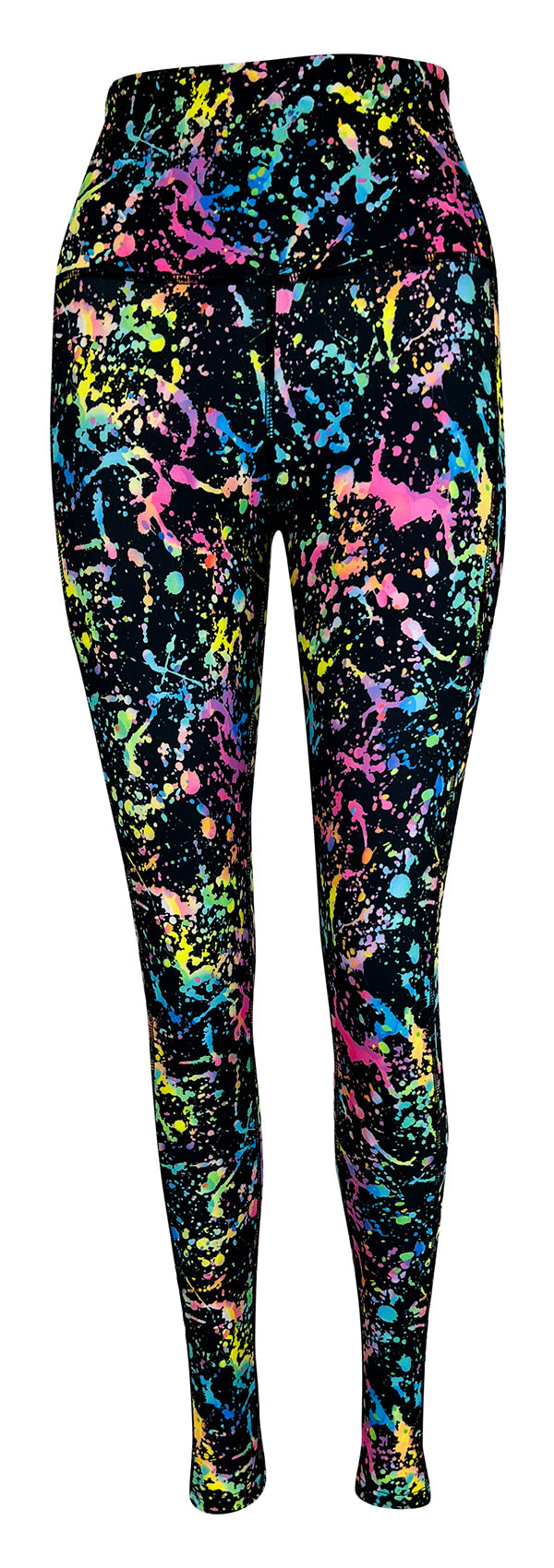 Neon Fusion + Pockets-Adult Pocket Leggings