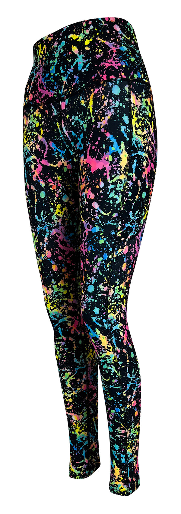 Neon Fusion + Pockets-Adult Pocket Leggings