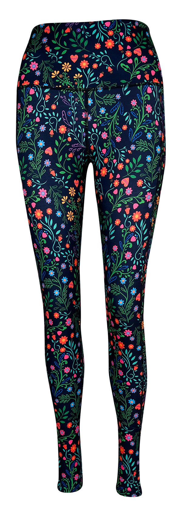 Garden Of Love + Pockets-Adult Pocket Leggings