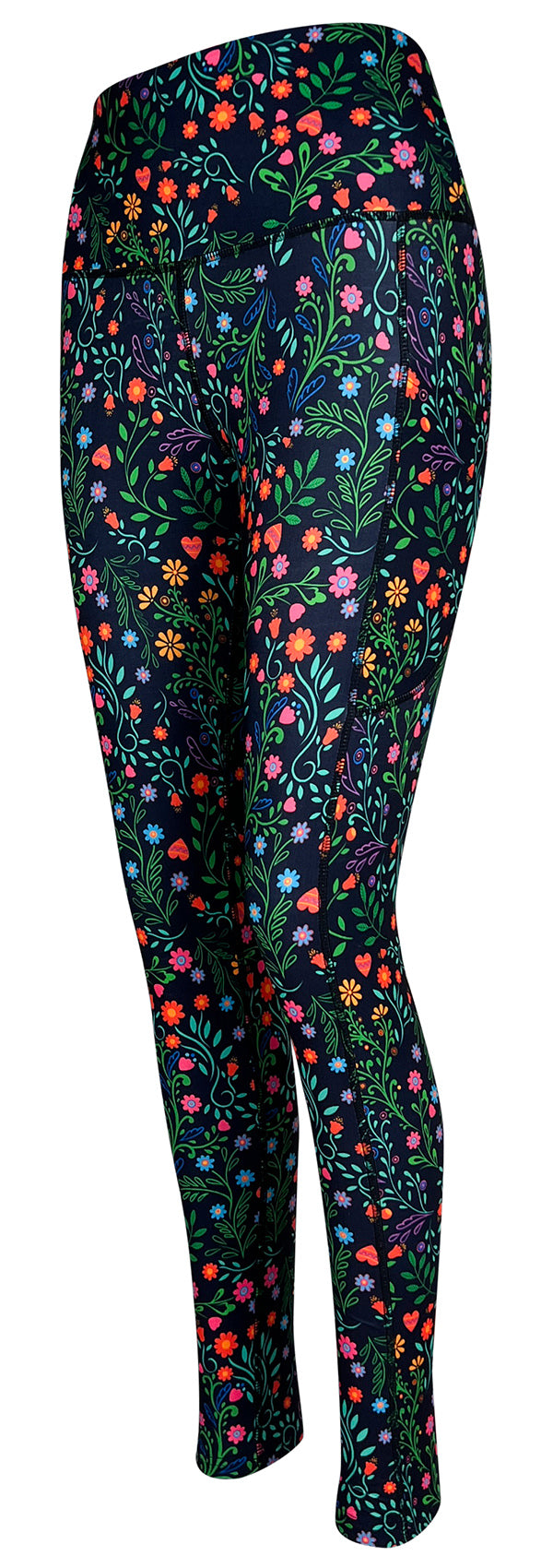 Garden Of Love + Pockets-Adult Pocket Leggings