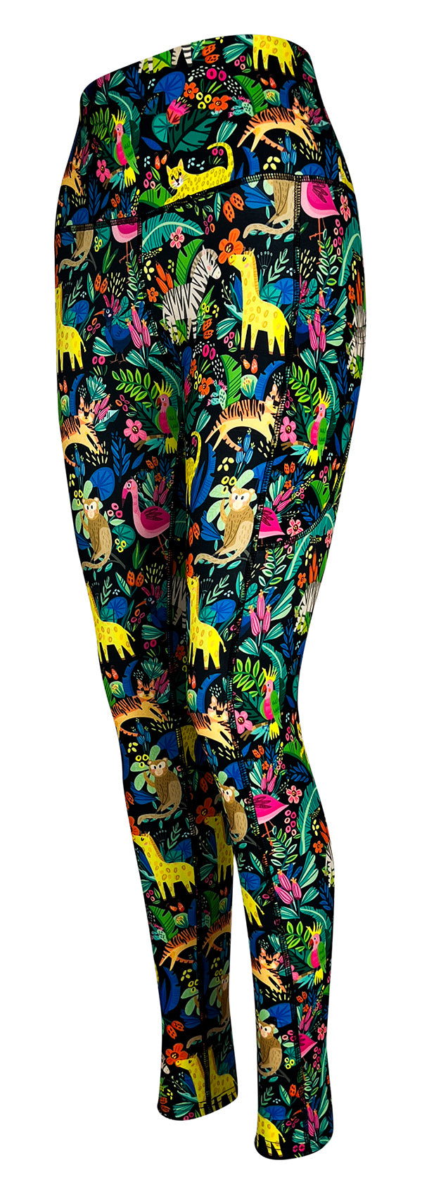 Safari Paradise + Pockets-Adult Pocket Leggings