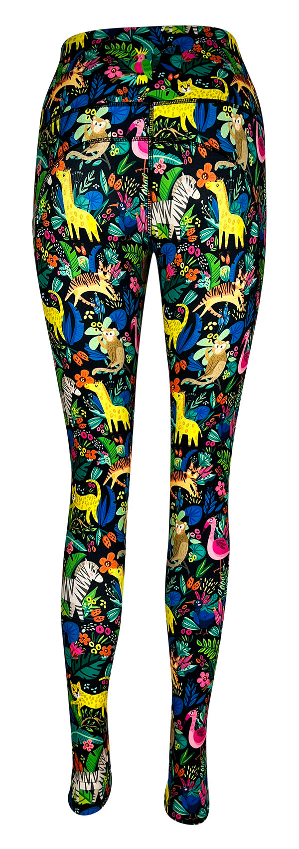 Safari Paradise + Pockets-Adult Pocket Leggings