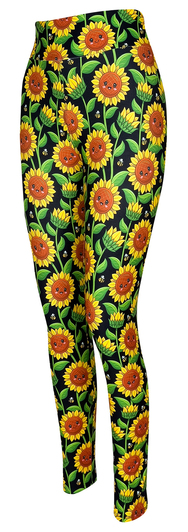 Sunflower Smiles-Adult Leggings