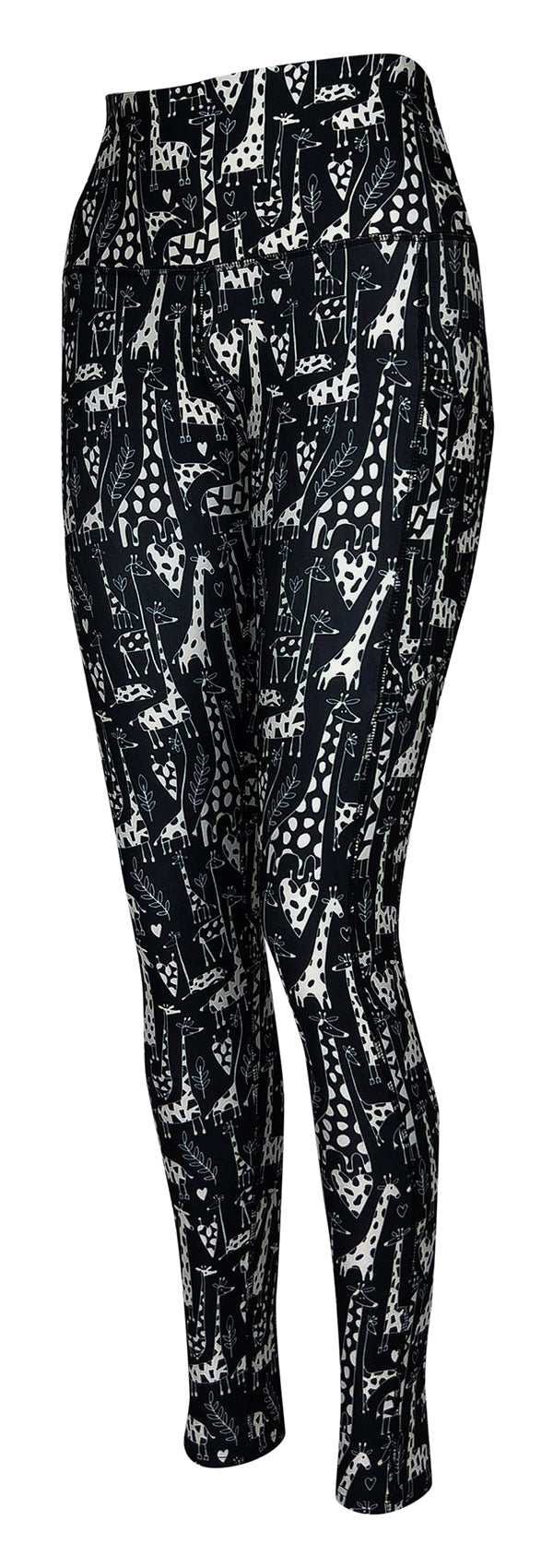 Giraffe Safari + Pockets-Adult Pocket Leggings