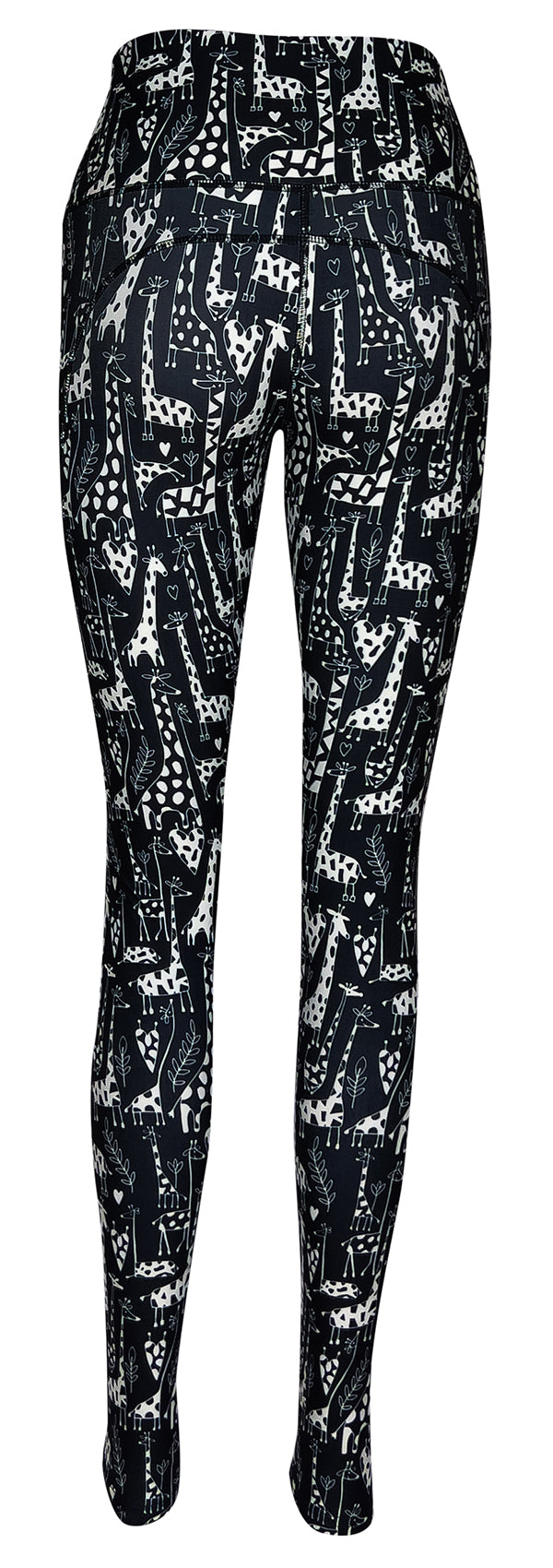 Giraffe Safari + Pockets-Adult Pocket Leggings