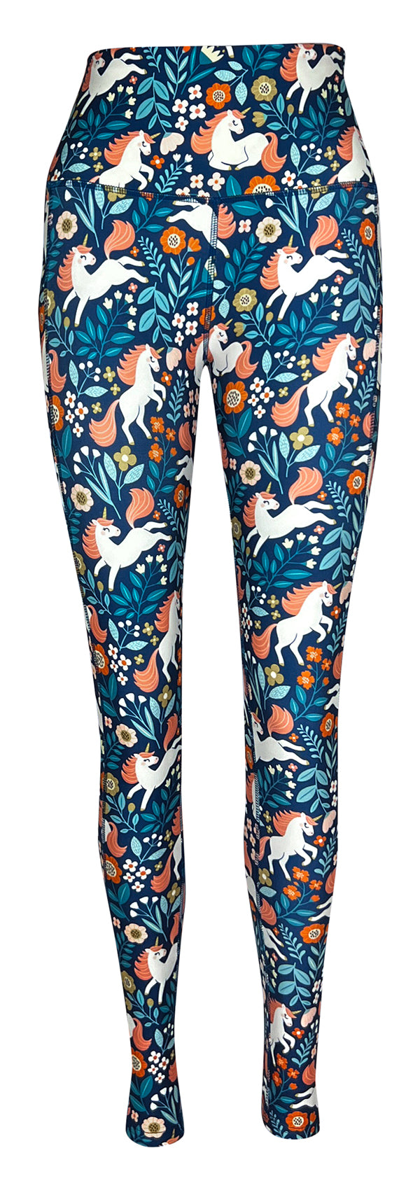 Unicorn Dreamland + Pockets-Adult Pocket Leggings