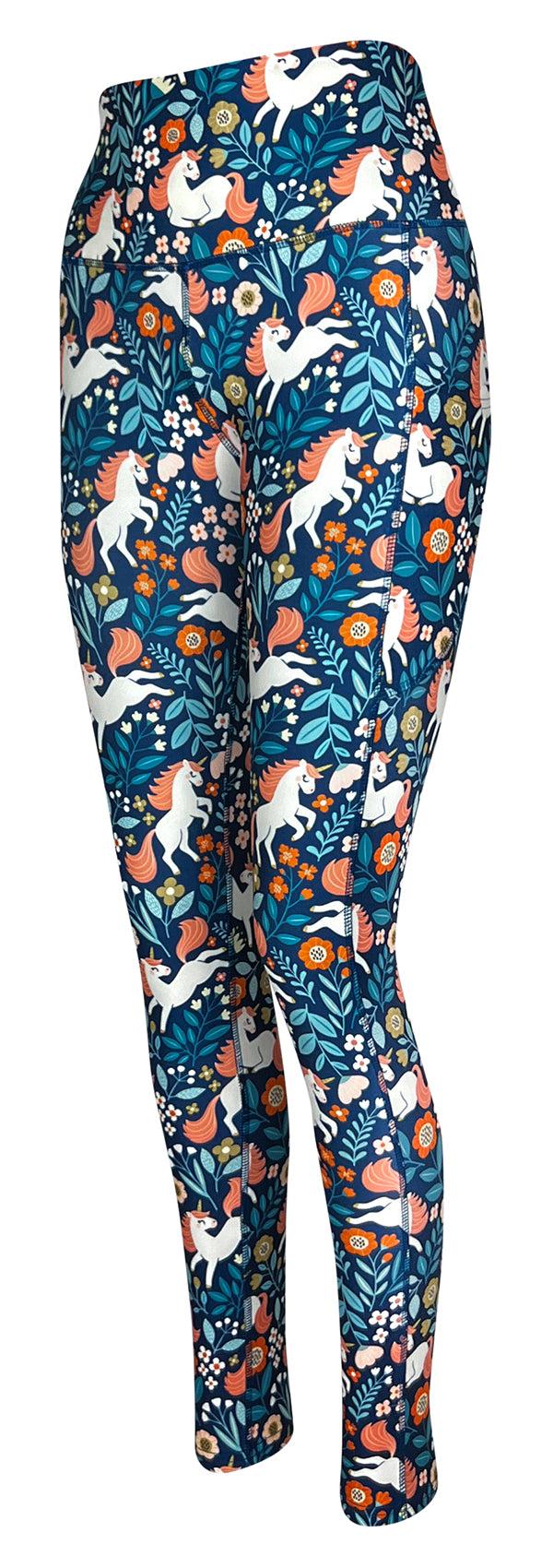 Unicorn Dreamland + Pockets-Adult Pocket Leggings