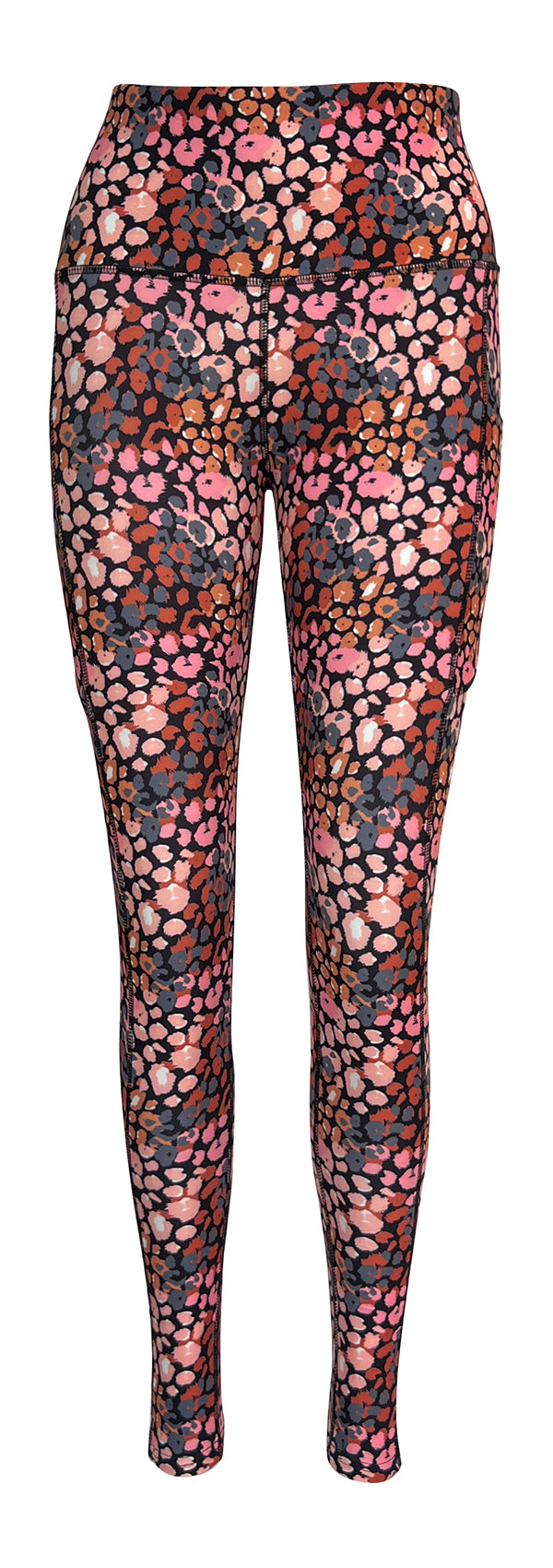 Autumn Leopard + Pockets-Adult Pocket Leggings