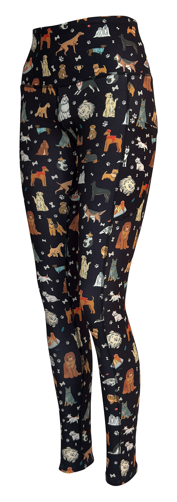 Doggy Delight + Pockets-Adult Pocket Leggings