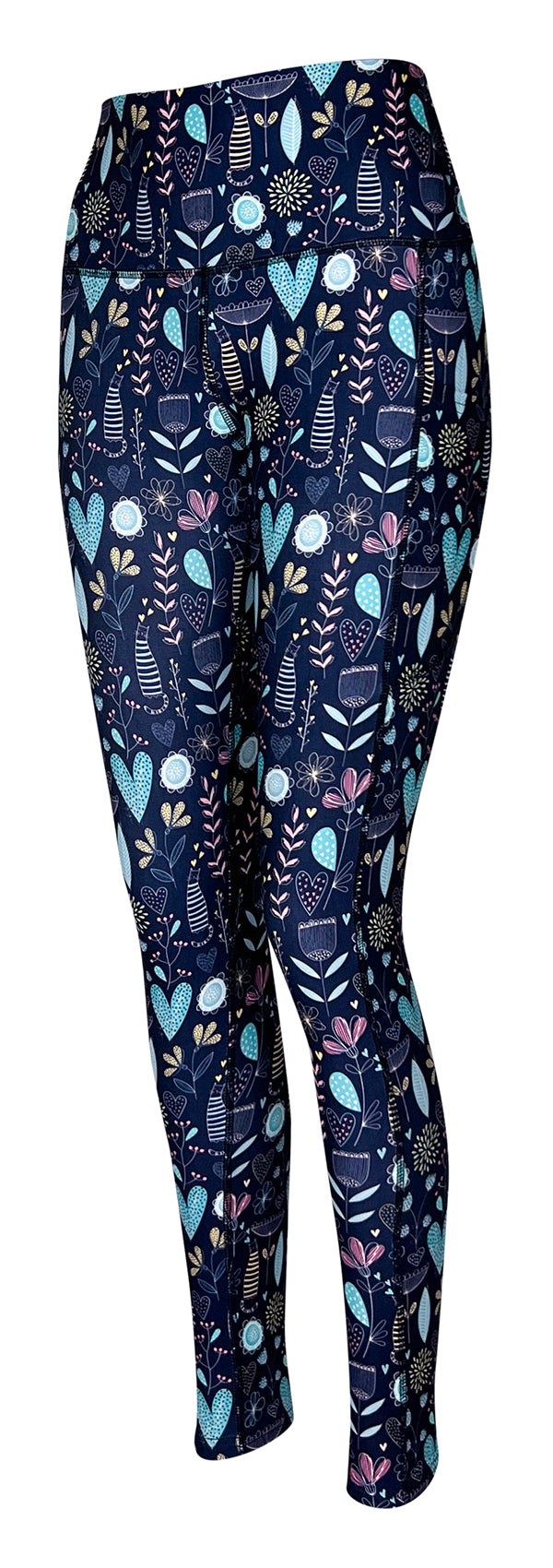 Wildflower Whiskers + Pockets-Adult Pocket Leggings