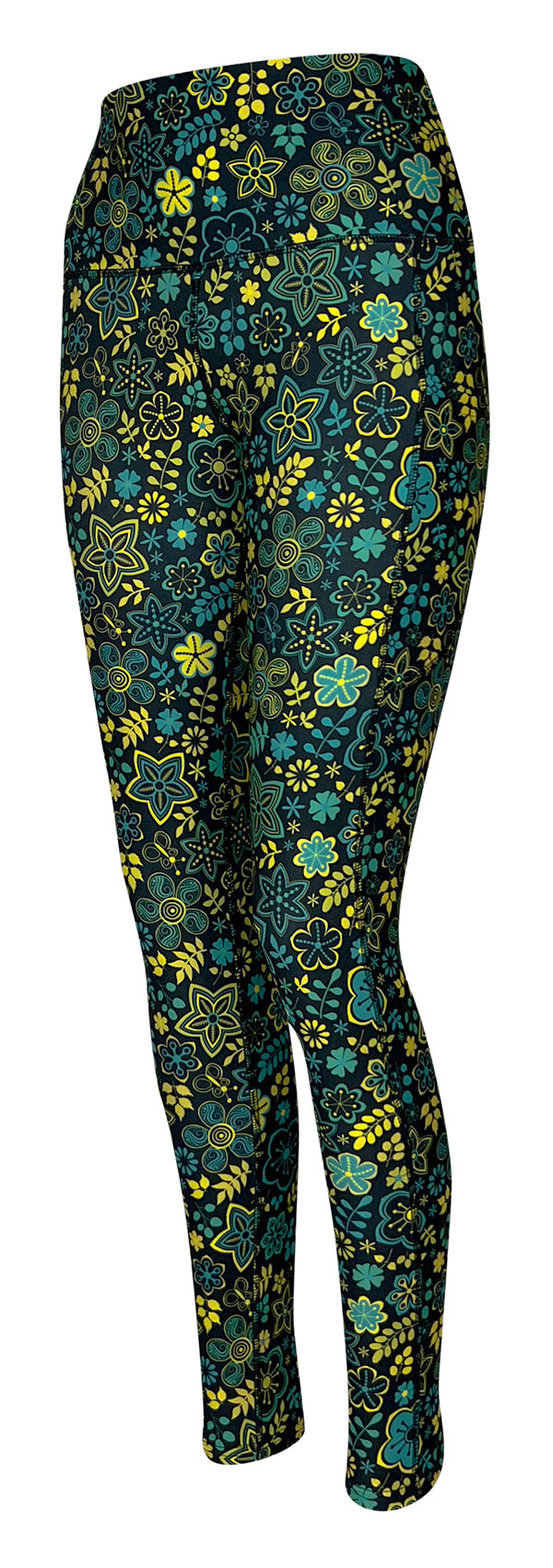 Fantasy Flowers + Pockets-Adult Pocket Leggings