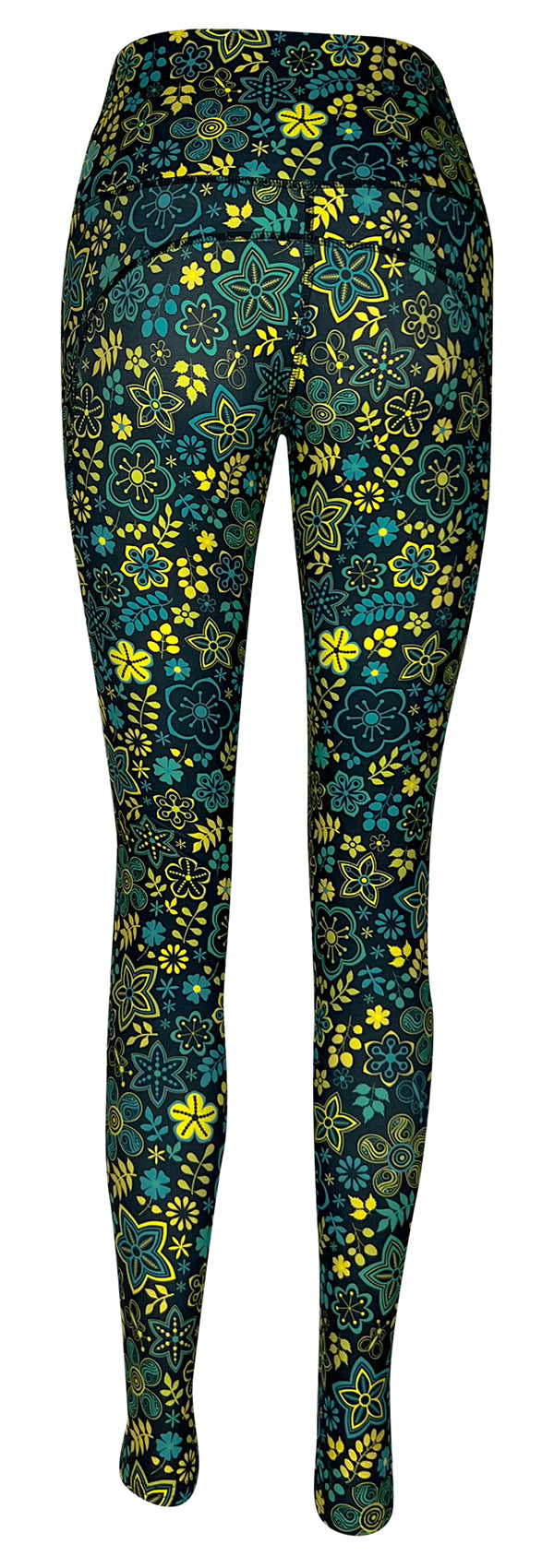 Fantasy Flowers + Pockets-Adult Pocket Leggings