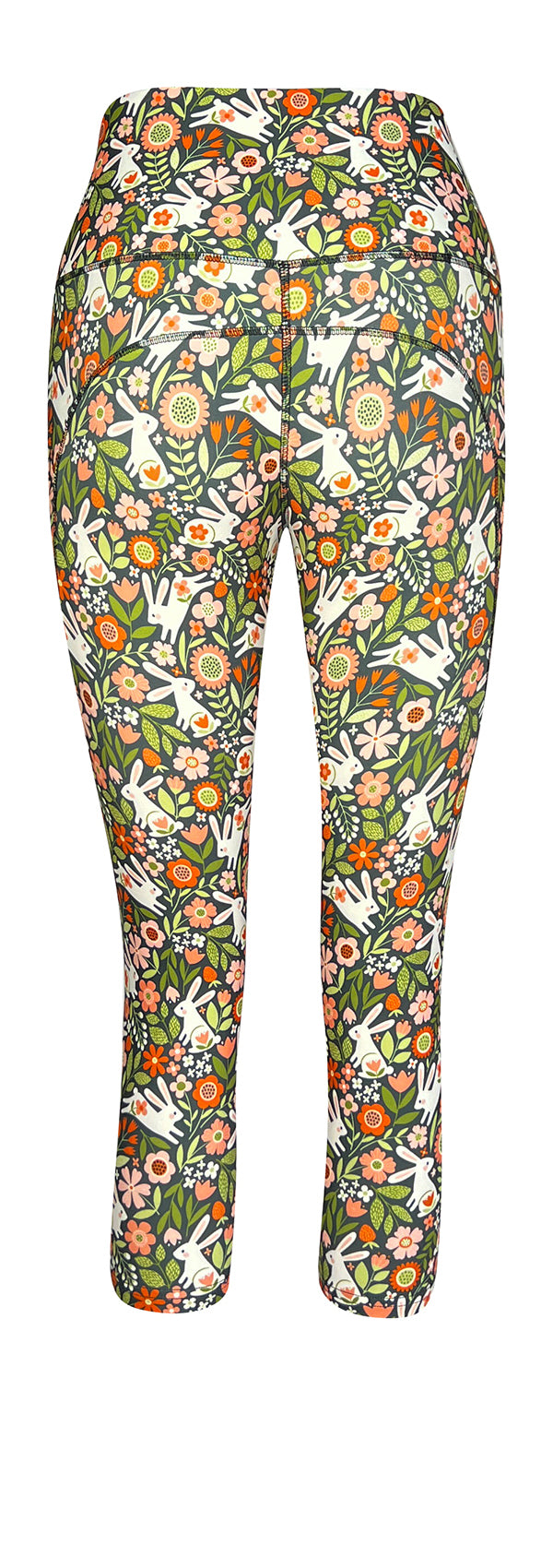 Bunny Blossom + Pockets-Adult Pocket Leggings