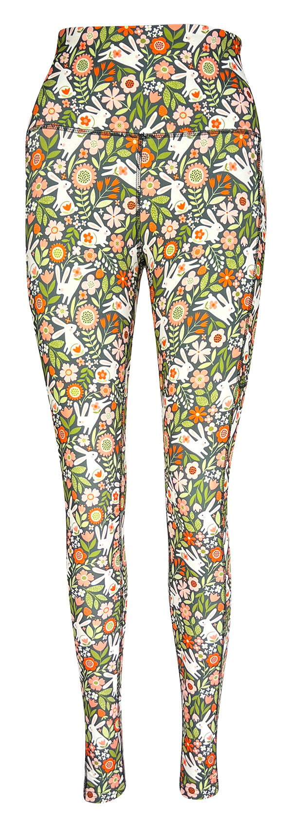 Bunny Blossom + Pockets-Adult Pocket Leggings