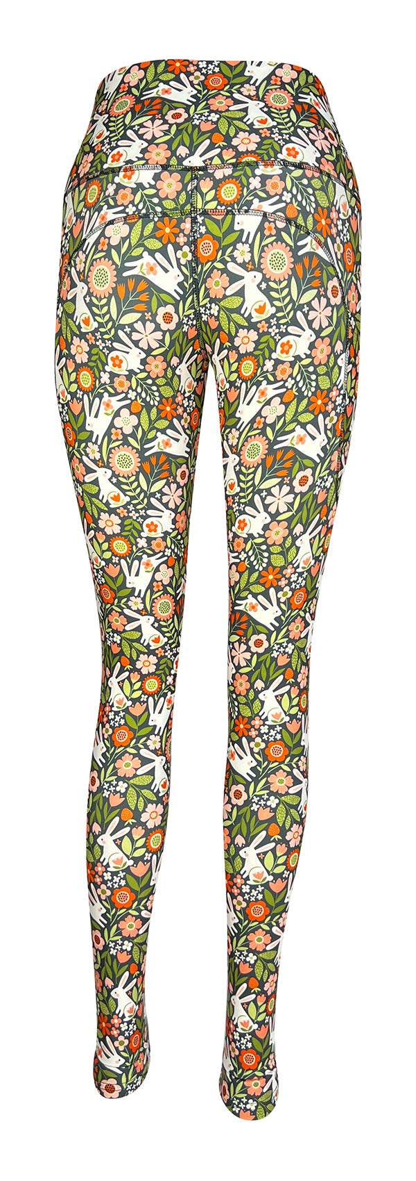 Bunny Blossom + Pockets-Adult Pocket Leggings