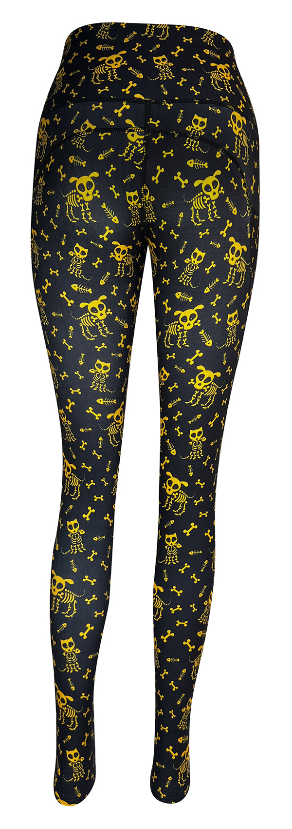 Skeleton Paws + Pockets-Adult Pocket Leggings