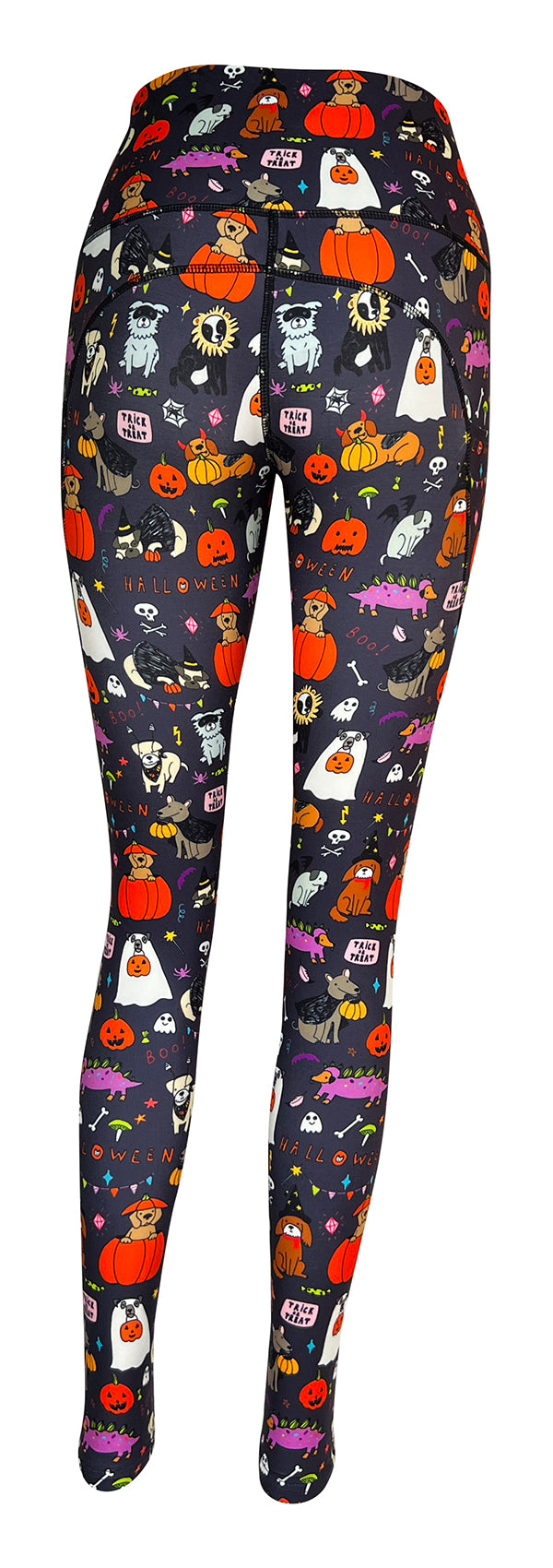 Halloween Hounds + Pockets-Adult Pocket Leggings