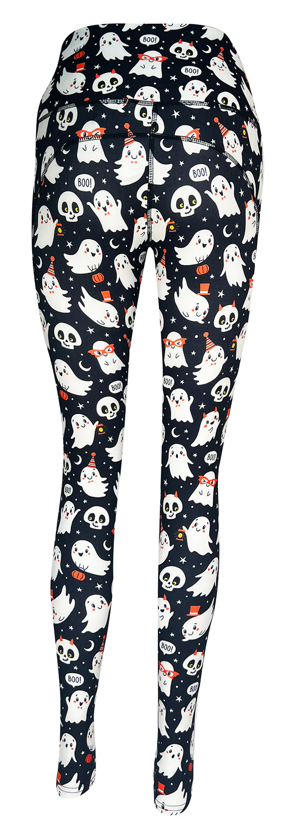 Good Time Ghosts + Pockets-Adult Pocket Leggings