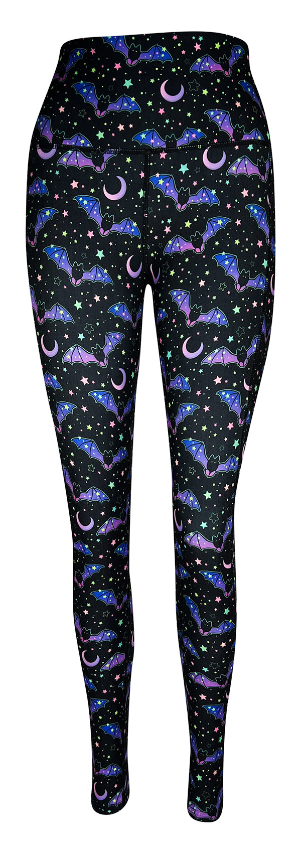 Midnight Bats + Pockets-Adult Pocket Leggings