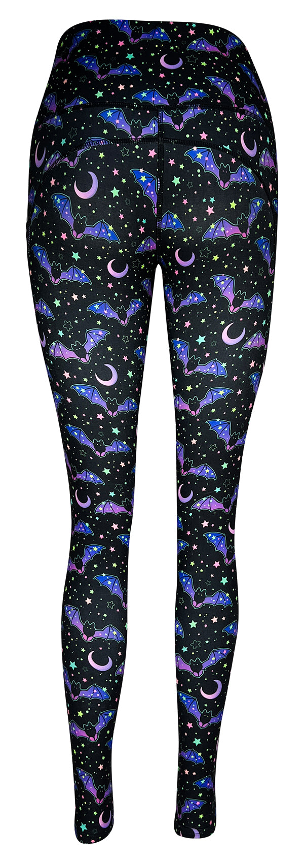 Midnight Bats + Pockets-Adult Pocket Leggings