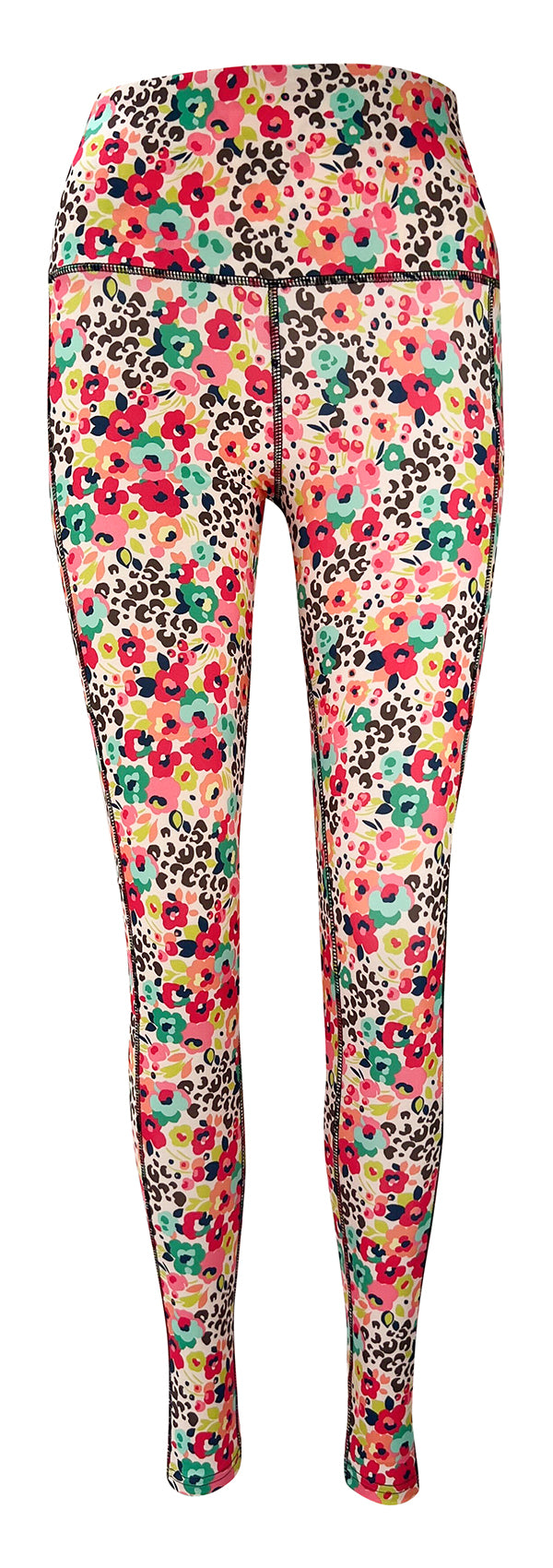 Wildflower Safari + Pockets-Adult Pocket Leggings