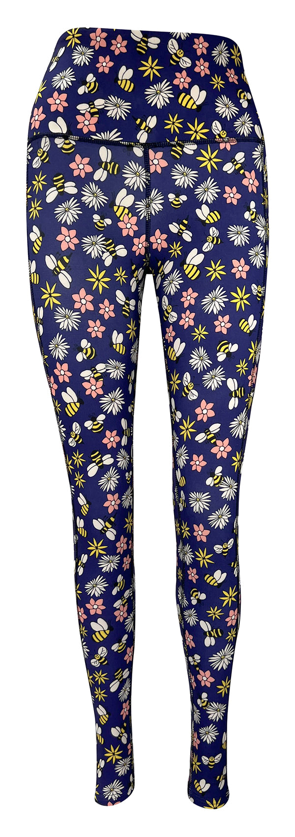 Daisy Bee + Pockets-Adult Pocket Leggings