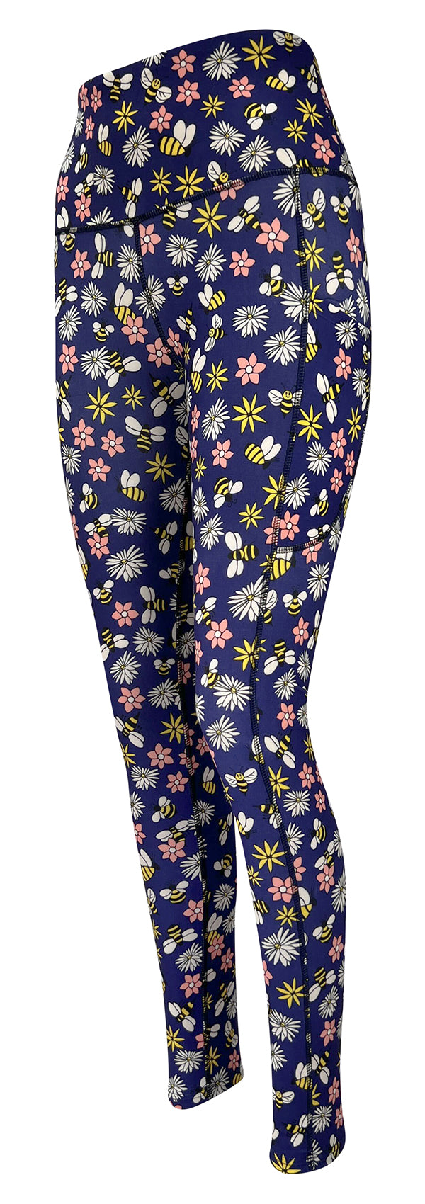 Daisy Bee + Pockets-Adult Pocket Leggings