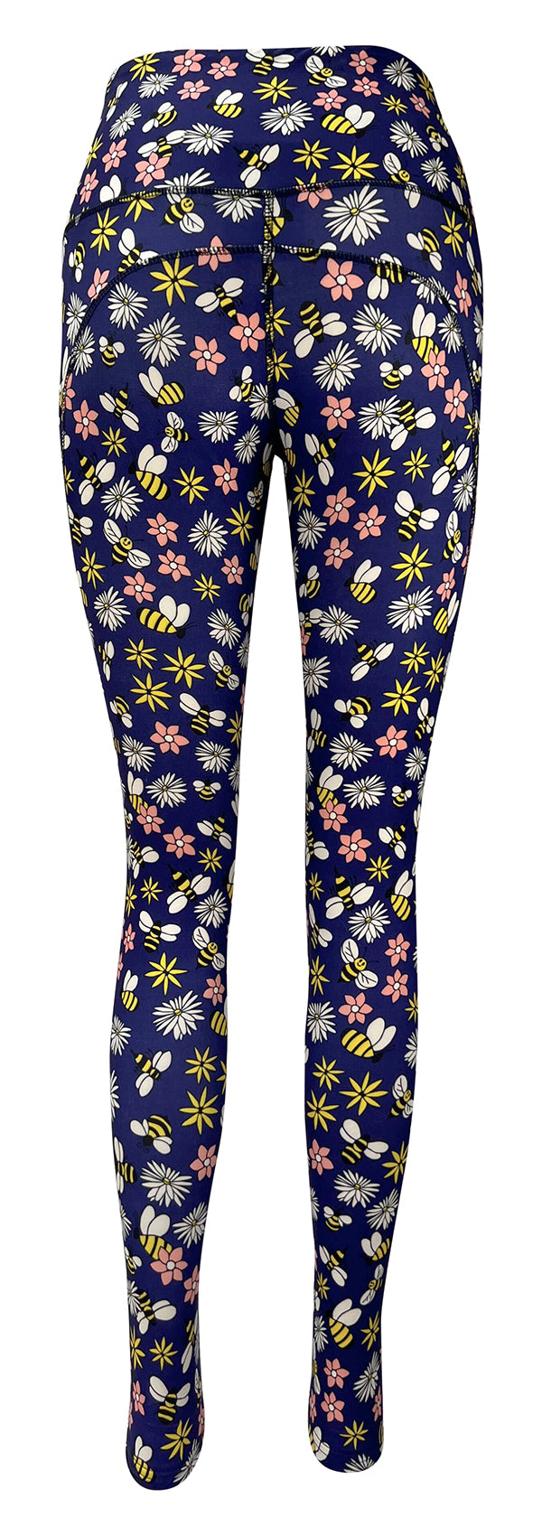 Daisy Bee + Pockets-Adult Pocket Leggings